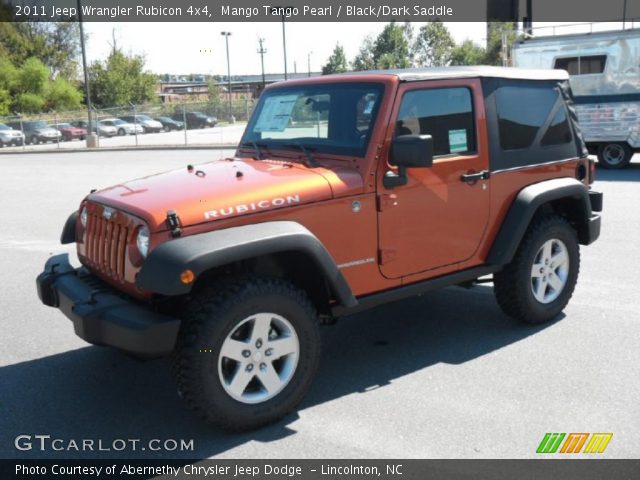 2011 Jeep Wrangler Rubicon 4x4 in Mango Tango Pearl