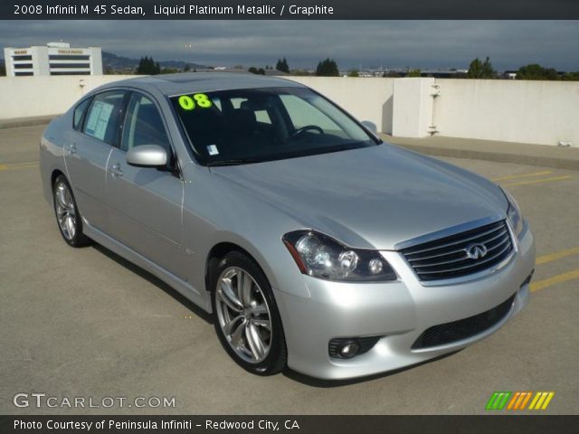 2008 Infiniti M 45 Sedan in Liquid Platinum Metallic