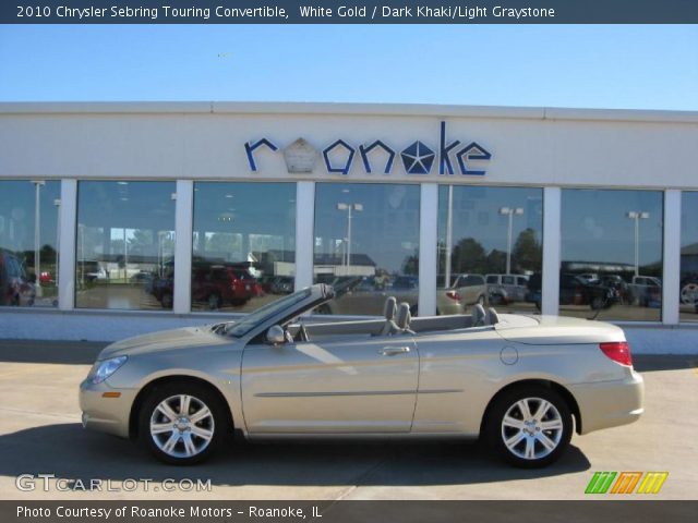 2010 Chrysler Sebring Touring Convertible in White Gold