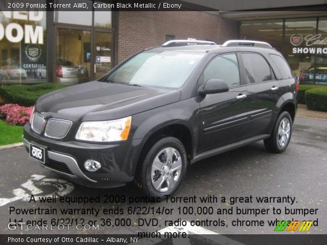 2009 Pontiac Torrent AWD in Carbon Black Metallic