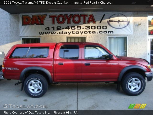 2001 Toyota Tacoma V6 TRD Double Cab 4x4 in Impulse Red Pearl