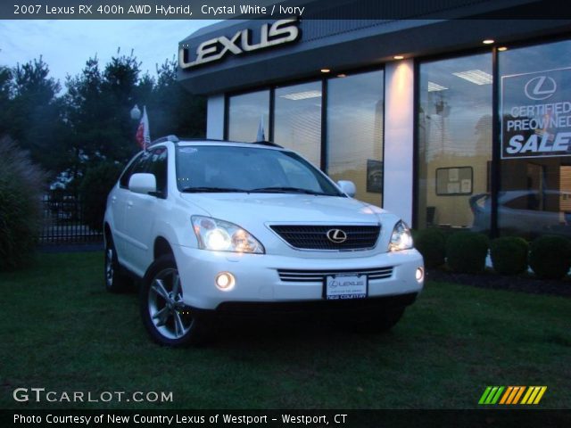 2007 Lexus RX 400h AWD Hybrid in Crystal White