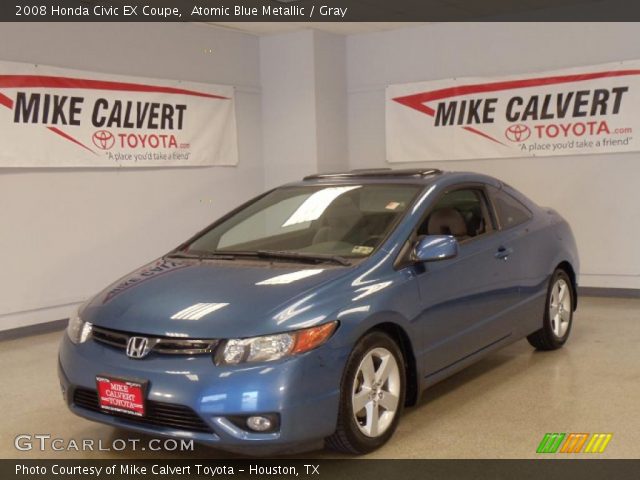 2008 Honda Civic EX Coupe in Atomic Blue Metallic