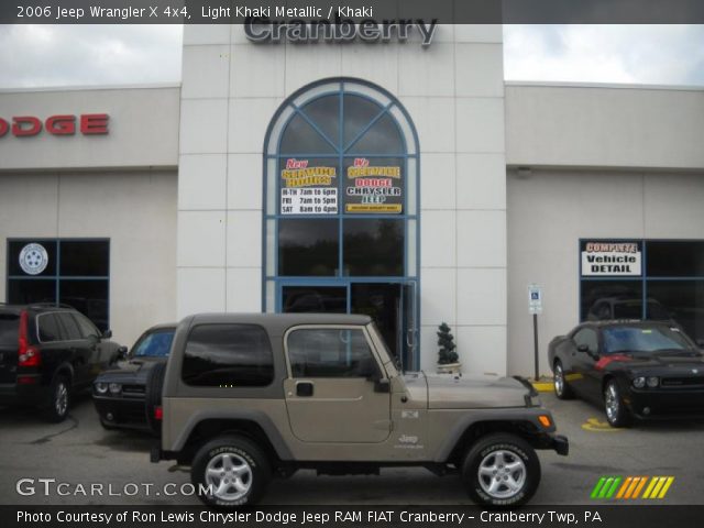 2006 Jeep Wrangler X 4x4 in Light Khaki Metallic