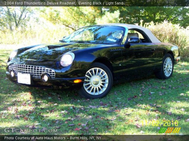 2004 Ford Thunderbird Deluxe Roadster in Evening Black