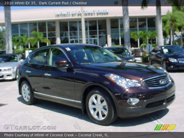 2010 Infiniti EX 35 in Dark Current Red