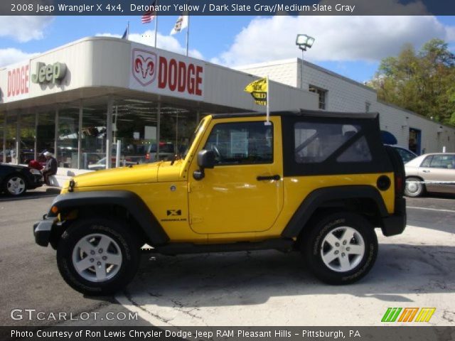 2008 Jeep Wrangler X 4x4 in Detonator Yellow