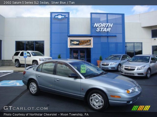 2002 Saturn S Series SL2 Sedan in Silver Blue