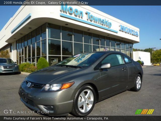 2008 Honda Civic EX Coupe in Galaxy Gray Metallic
