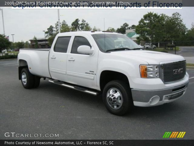 2008 GMC Sierra 3500HD SLE Crew Cab Dually in Summit White