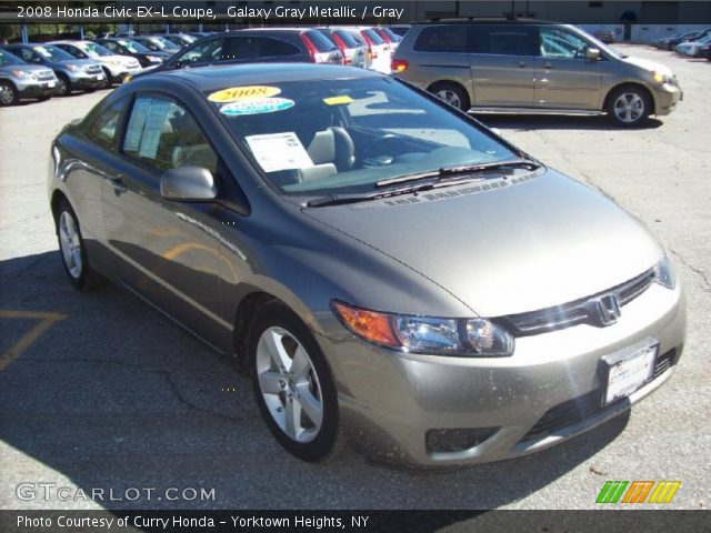 2008 Honda Civic EX-L Coupe in Galaxy Gray Metallic