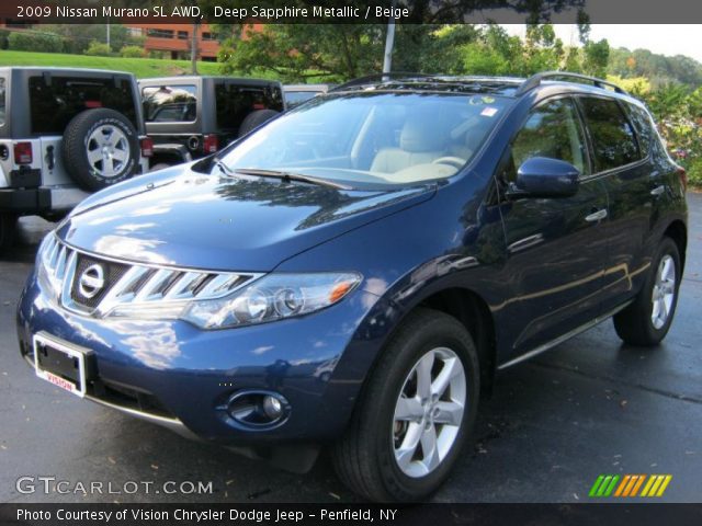 2009 Nissan Murano SL AWD in Deep Sapphire Metallic