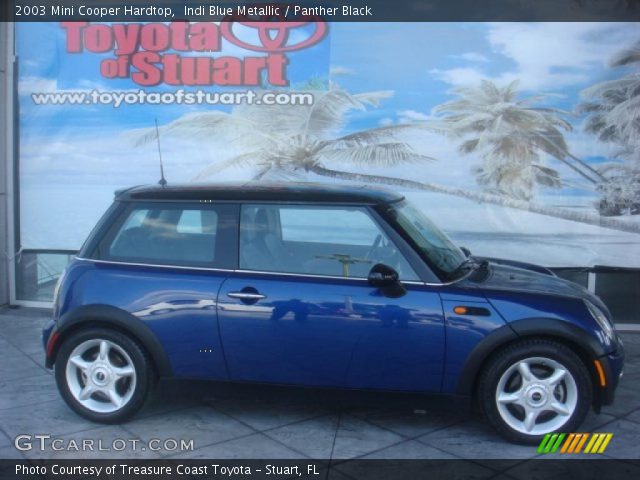 2003 Mini Cooper Hardtop in Indi Blue Metallic