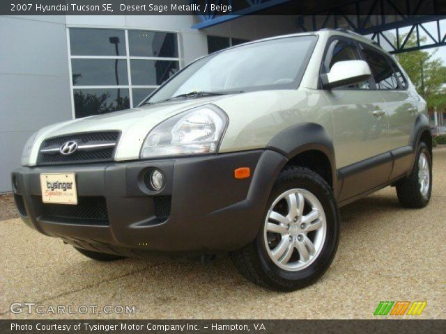 2007 Hyundai Tucson SE in Desert Sage Metallic