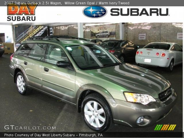 2007 Subaru Outback 2.5i Wagon in Willow Green Opal