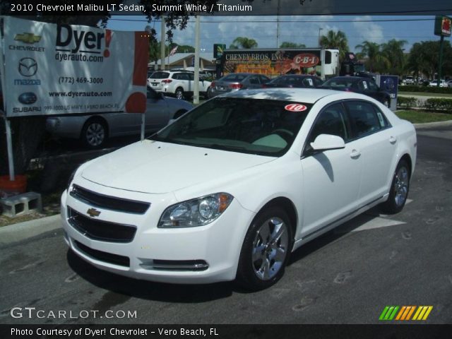 2010 Chevrolet Malibu LT Sedan in Summit White