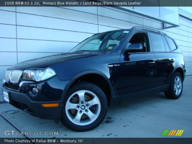 2008 BMW X3 3.0si in Monaco Blue Metallic
