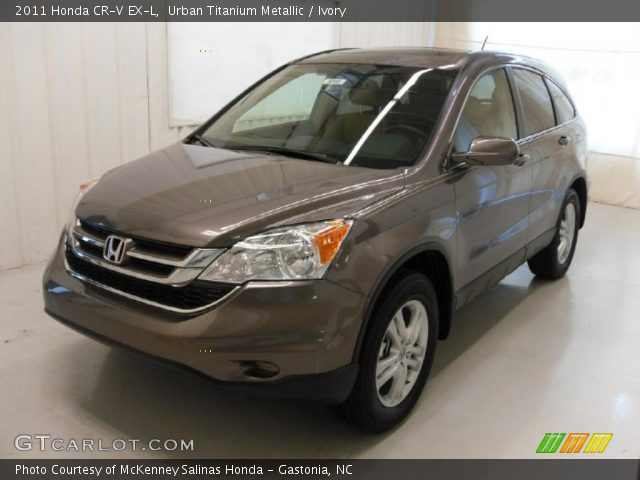 Urban Titanium Metallic 2011 Honda CR-V EX-L with Ivory interior 2011 Honda 