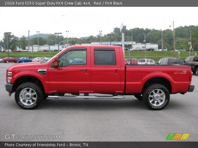 2009 Ford F250 Super Duty FX4 Crew Cab 4x4 in Red