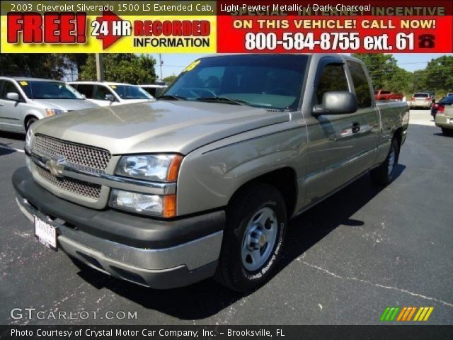 2003 Chevrolet Silverado 1500 LS Extended Cab in Light Pewter Metallic