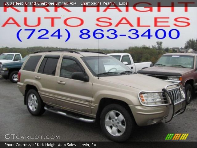 2001 Jeep Grand Cherokee Limited 4x4 in Champagne Pearl