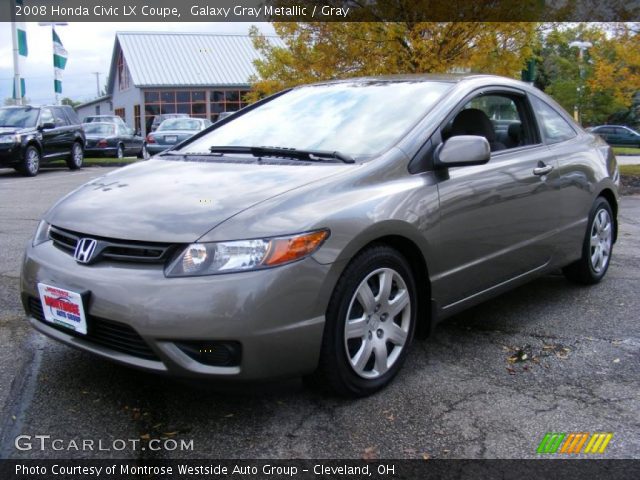2008 Honda Civic LX Coupe in Galaxy Gray Metallic
