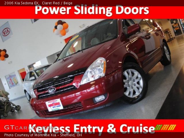 2006 Kia Sedona EX in Claret Red