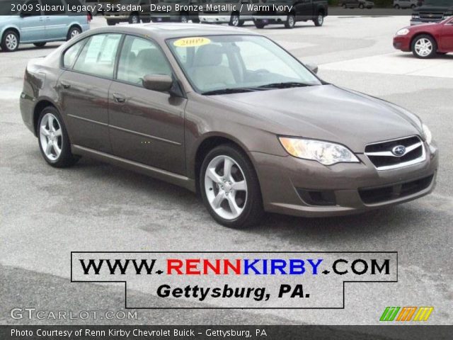 2009 Subaru Legacy 2.5i Sedan in Deep Bronze Metallic