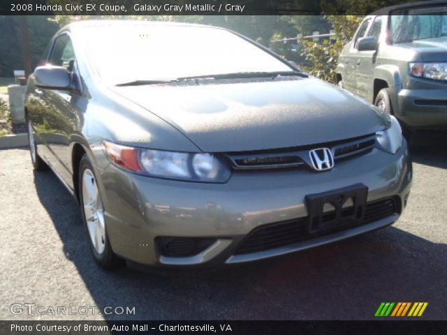 2008 Honda Civic EX Coupe in Galaxy Gray Metallic