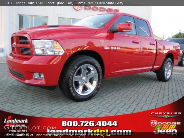 2010 Dodge Ram 1500 Sport Quad Cab in Flame Red