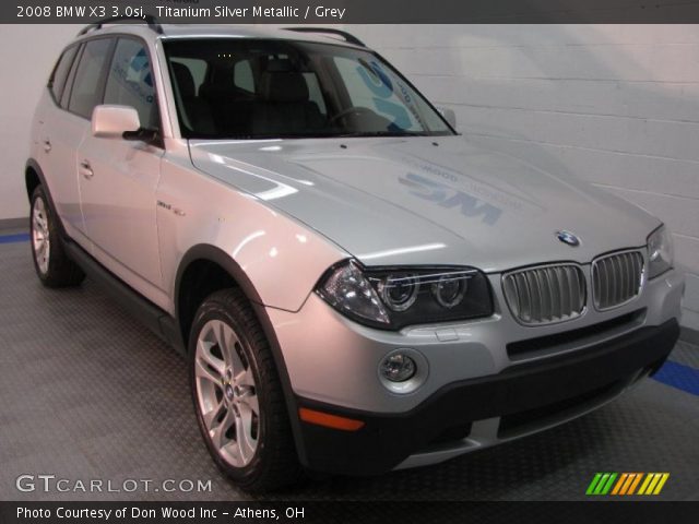 2008 BMW X3 3.0si in Titanium Silver Metallic