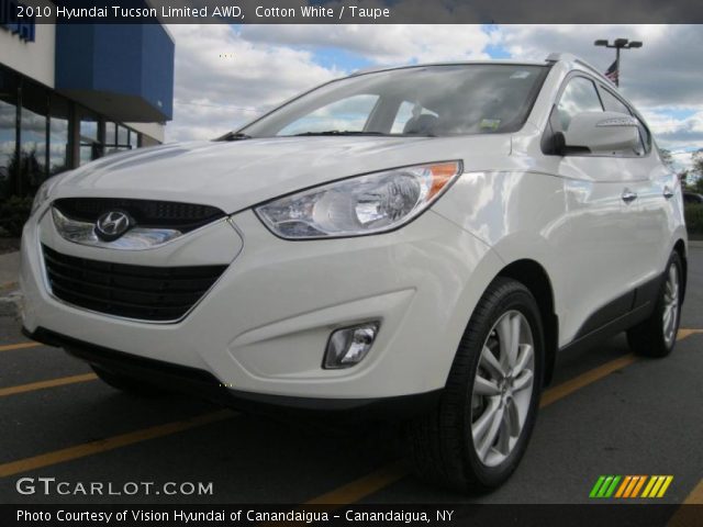 2010 Hyundai Tucson Limited AWD in Cotton White