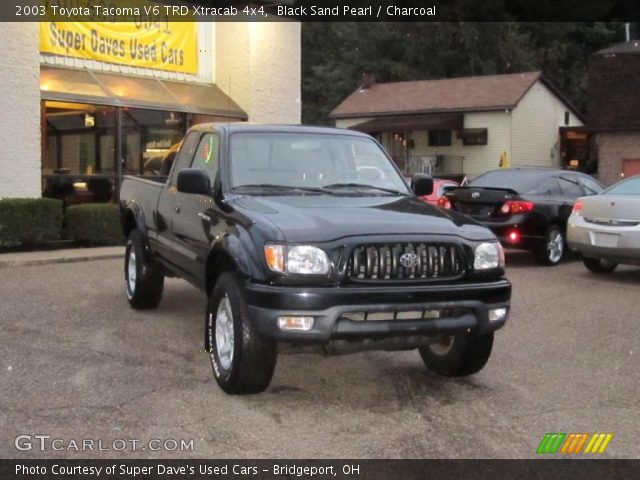 2003 Toyota Tacoma V6 TRD Xtracab 4x4 in Black Sand Pearl