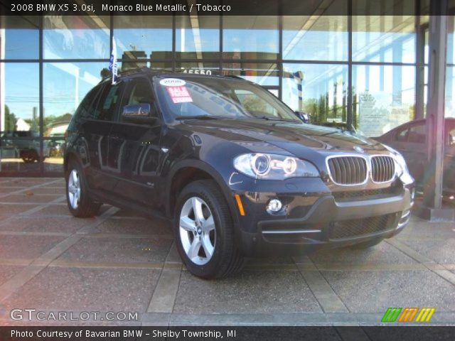 2008 BMW X5 3.0si in Monaco Blue Metallic