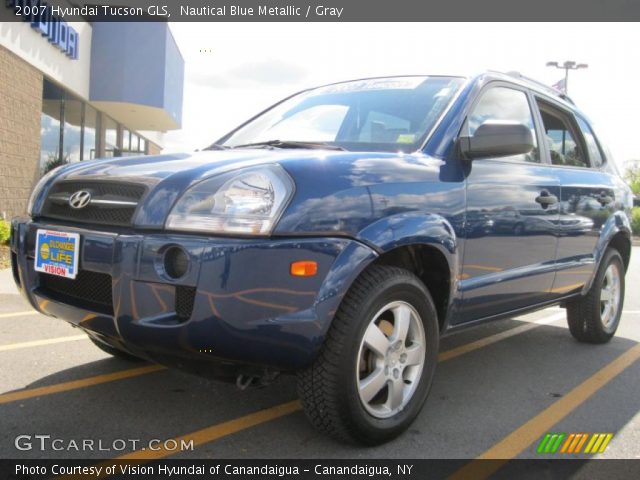 2007 Hyundai Tucson GLS in Nautical Blue Metallic