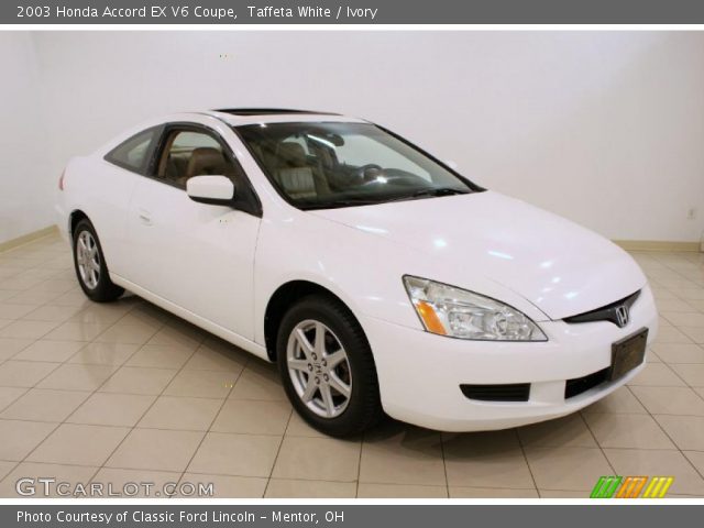 2003 Honda Accord EX V6 Coupe in Taffeta White