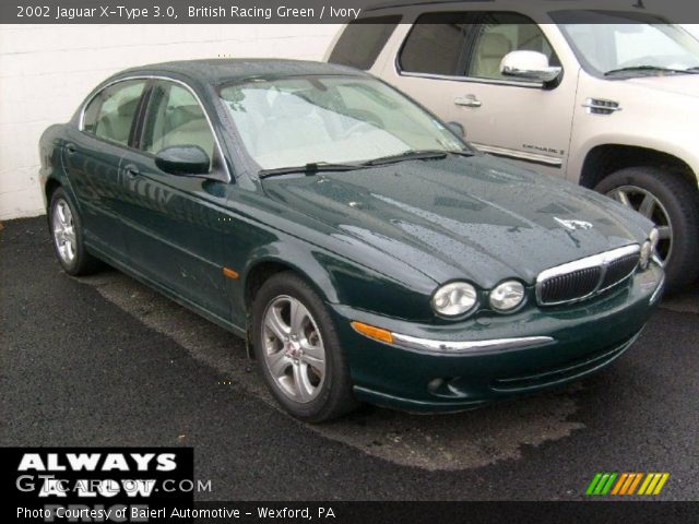 2002 Jaguar X-Type 3.0 in British Racing Green