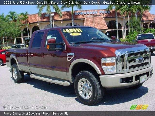 2008 Ford F350 Super Duty King Ranch Crew Cab 4x4 in Dark Copper Metallic