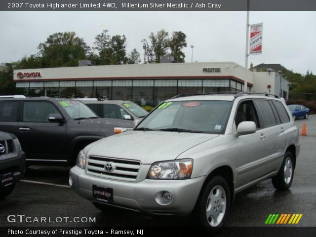 2007 Toyota Highlander Limited 4WD in Millenium Silver Metallic