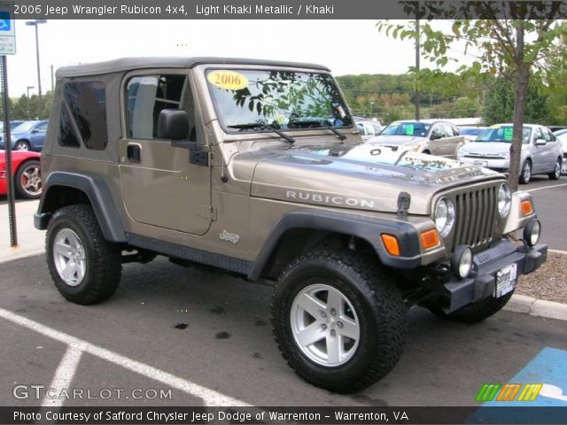 2006 Jeep Wrangler Rubicon 4x4 in Light Khaki Metallic