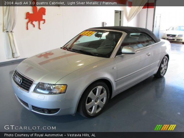 2004 Audi A4 3.0 quattro Cabriolet in Light Silver Metallic