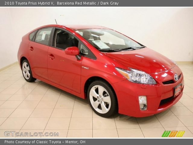 2010 Toyota Prius Hybrid V in Barcelona Red Metallic