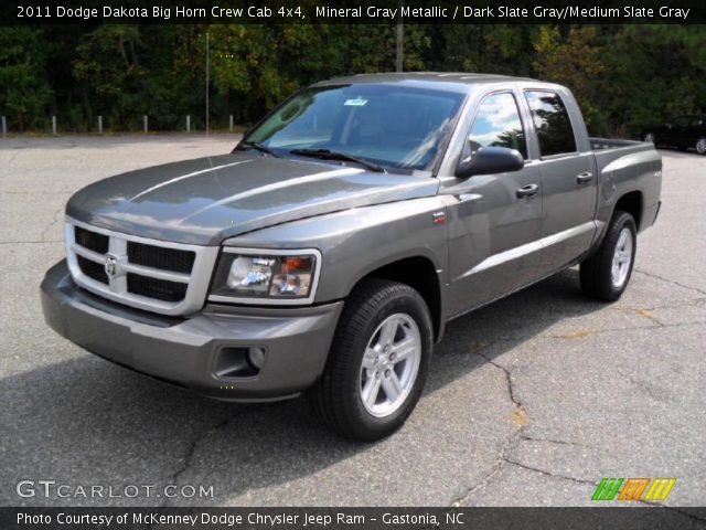 2011 Dodge Dakota Big Horn Crew Cab 4x4 in Mineral Gray Metallic
