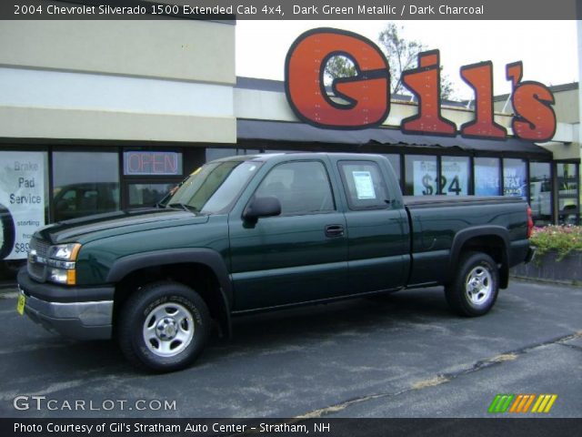 2004 Chevrolet Silverado 1500 Extended Cab 4x4 in Dark Green Metallic