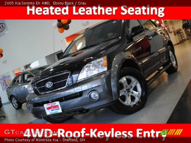 2005 Kia Sorento EX 4WD in Ebony Black