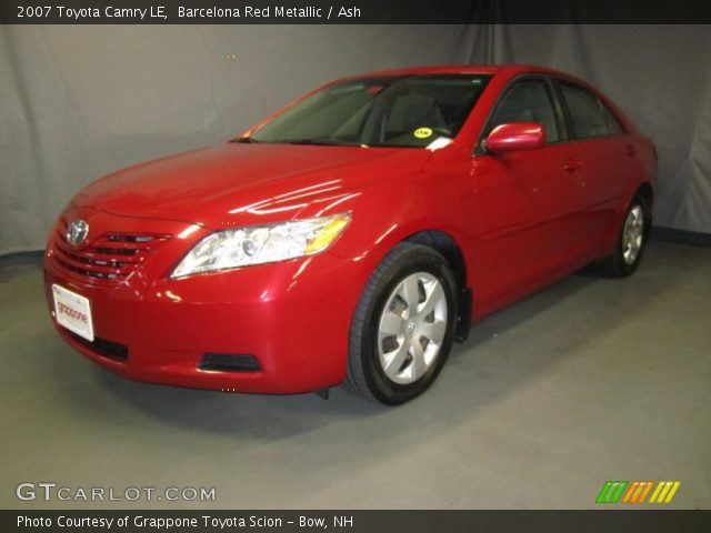 2007 Toyota Camry LE in Barcelona Red Metallic