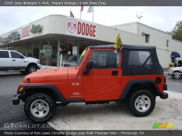 2005 Jeep Wrangler X 4x4 in Impact Orange