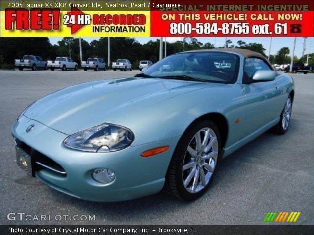 2005 Jaguar XK XK8 Convertible in Seafrost Pearl