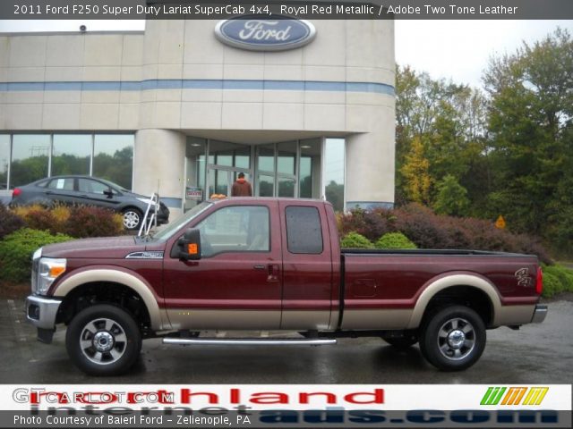 2011 Ford F250 Super Duty Lariat SuperCab 4x4 in Royal Red Metallic
