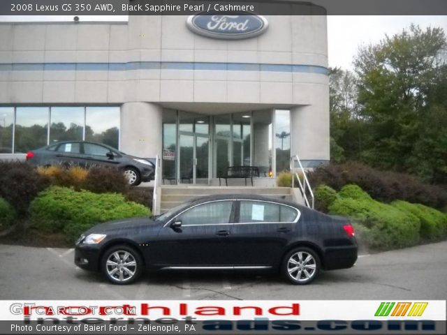 2008 Lexus GS 350 AWD in Black Sapphire Pearl